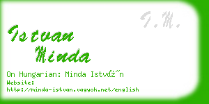 istvan minda business card